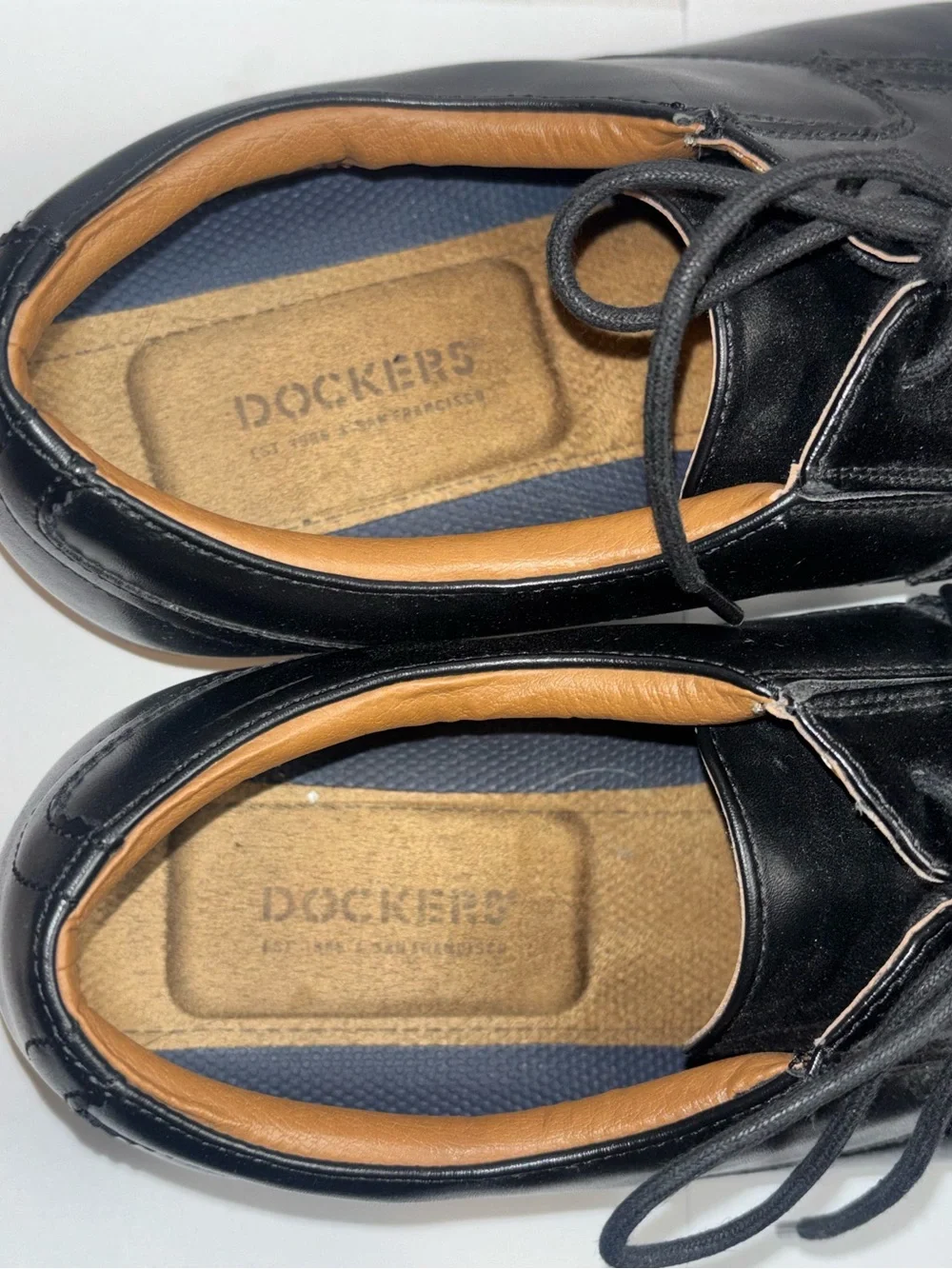 Dockers Garfield Cap Toe Oxford Dress Shoes Black Men's Size 9.5 Style #90-36454